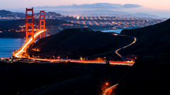 cityscape building long exposure golden gate bridge Bridge USA