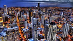 cityscape City building hdr Chicago USA