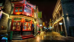 cityscape City building hdr lights beijing China Asia urban