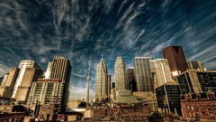 cityscape City building hdr sky Toronto Ontario Canada