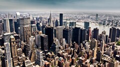 cityscape City building new york city USA sky