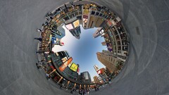 cityscape City building street panoramic sphere