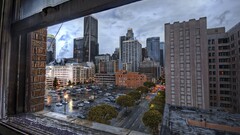 cityscape City hdr building street Los Angeles USA window