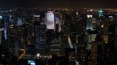cityscape City night aerial view