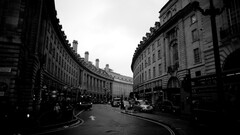 cityscape City street monochrome London England uk