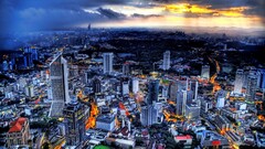 cityscape kuala lumpur Malaysia aerial view bird's-eye view Asia