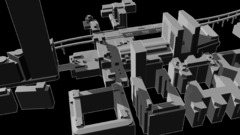 Cityscape modeling graphic artwork