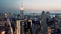 cityscape new york city Empire State Building