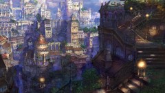 Cityscapes artwork Anime munashichi