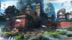 Cityscapes artwork digital art fantasy art