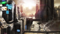 Cityscapes artwork futuristic