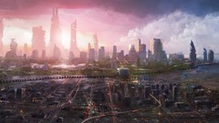 Cityscapes artwork futuristic