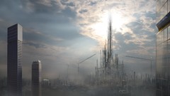 Cityscapes artwork futuristic