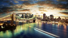 Cityscapes brooklyn bridge new york city