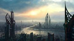 Cityscapes buildings artwork