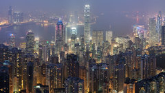Cityscapes buildings Hong Kong