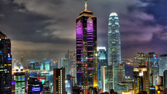 Cityscapes buildings Hong Kong