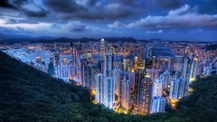 Cityscapes buildings Hong Kong