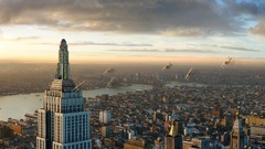 Cityscapes buildings King Kong