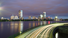 Cityscapes buildings long exposure