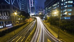 Cityscapes buildings long exposure
