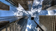 Cityscapes buildings Skyscrapers HDR