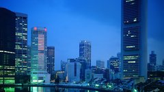 Cityscapes buildings Skyscrapers rivers