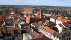 Cityscapes buildings tilt-shift