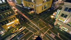 Cityscapes buildings tilt-shift