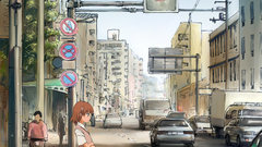 Cityscapes cars misaka mikoto