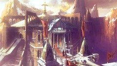 Cityscapes citadel artwork fantasy art
