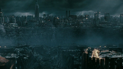 Cityscapes destruction crater