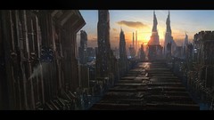 Cityscapes digital art citylife Andree Wallin