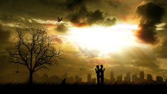 Cityscapes duel buildings