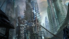 Cityscapes dystopia Men destruction