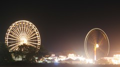 Cityscapes ferris wheels