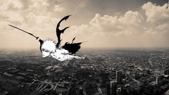 Cityscapes flying bleach kurosaki