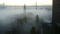 Cityscapes fog mist Bridges