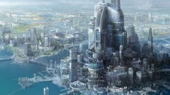 Cityscapes futuristic architecture buildings