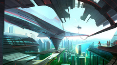 Cityscapes futuristic architecture buildings