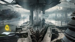 Cityscapes futuristic buildings