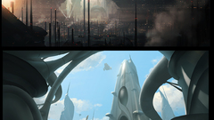 Cityscapes futuristic digital art