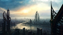 Cityscapes futuristic Future