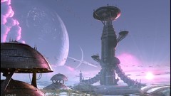 Cityscapes futuristic planets spaceships