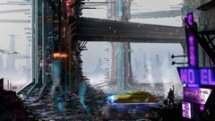 Cityscapes futuristic science fiction