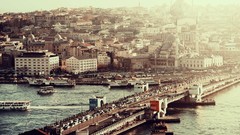 Cityscapes Istanbul galata bridge
