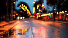 Cityscapes lights bokeh street