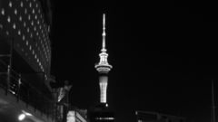 Cityscapes monochrome tower lights