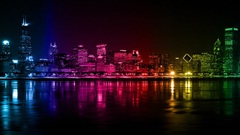 Cityscapes multicolor buildings