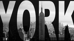 Cityscapes new york city grayscale